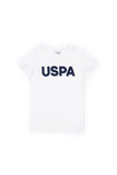 USPA Boys T-Shirt Round Neck White VR013 USTSB042