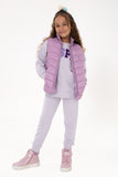 USPA Girl Vest Quilted Lilac VR034 USPJK174 US POLO ASSN.