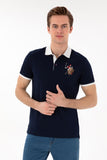 USPA Men Polo Navy VR033 USPOM311 Regular Multi Color Horse U.S. Polo Assn.