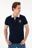 USPA Men Polo Navy VR033 USPOM311 Regular Multi Color Horse U.S. Polo Assn.