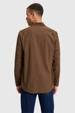 USPA Men Shirt Enzo C F/S Brown VR029 USPSH385 US Polo Assn.