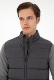 USPA Men Jacket Vest Quilted S/L Anthracite VR06 USPJK152 US POLO ASSN.