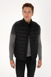 USPA Men Jacket Vest S/L Duck Feather Black VR046 USPJK164 US POLO ASSN.