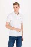 US Polo Assn. White Men Polo Shirt SCH VR013 USPOM172 USPA
