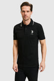 USPA Men Polo Shirt BP#3 USPA Black VR046 USPOM351 US Polo Assn.