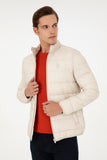 USPA Men Jacket Quilted F/S Stone VR049 USPJK157 US POLO ASSN.