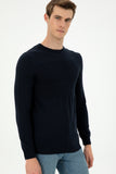 USPA Men Jumper R/Neck Navy VR033 USPJR380 US POLO ASSN.