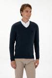 USPA Men Jumper V/Neck Out Door navy VR059 USPJR399 US POLO ASSN.