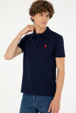 USPA Polo Shirt Men Navy VR033 USPOM261 USPA LOGO US POLO ASSN.