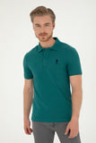 USPA Polo Shirt Men Dark Green VR101 USPOM258 USPA LOGO US POLO ASSN.