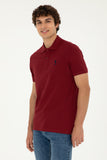 USPA Polo Shirt Men Bordeaux VR014 USPOM246 USPA LOGO US POLO ASSN.