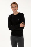 USPA Men Jumper R/Neck Black VR046 USPJR384 US POLO ASSN.