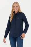 USPA Shirt Women Navy VR033 USSHW040 Slim US Polo Assn.