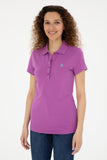 USPA Polo Shirt Women Purple VR038 USPOW067 SCL US Polo Assn.