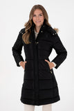 USPA Women Over Coat F/S Black VR046 USPJK169 US POLO ASSN.
