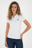 USPA Polo Shirt Women White VR013 USPOW066 SCL US Polo Assn.