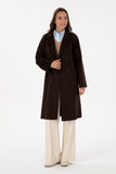 USPA Women Wool Coat F/S Dark Brown VR084 USPJK177 US POLO ASSN.