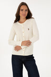 USPA Women Cardigan Buttons Pearl VR256 USPCN080 US POLO ASSN.