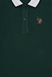USPA Boy Sweatshirt USPA Logo Dark Green VR079 USPSS173 US POLO ASSN.