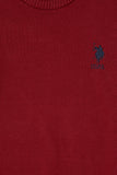 USPA Boy Jumper Round/Neck Bordeaux VR014 USPJR403 US POLO ASSN.