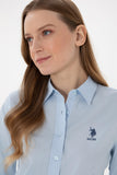 USPA Shirt Women Saly Slim Light Blue VR003 USSHW045 US Polo Assn.