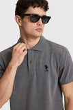 USPA Men Polo Shirt USPA Anthracite Mélange VR081 USPOM353 US Polo Assn.