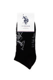 USPA Women Sock Leka-2-sk 2li pkt Black VR046 USPSK106 US POLO ASSN.