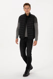 USPA Men Jacket Vest S/L Duck Feather Black VR046 USPJK164 US POLO ASSN.