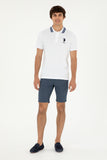 USPA Men Polo Shirt USPA Big Logo White VR013 USPOM269 US POLO ASSN.