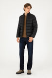 USPA Men Jacket Quilted F/S Black VR046 USPJK154 US POLO ASSN.