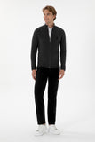 USPA Men Cardigan Zipper Anthracite Melange VR081 USPCN084 US POLO ASSN.