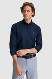 USPA Men Shirt Cedro S F/S Navy VR033 USPSH377 US Polo Assn.
