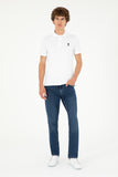 USPA Polo Shirt Men White VR013 USPOM259 USPA LOGO US POLO ASSN.