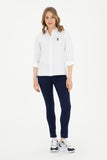 USPA Shirt Women White VR013 USSHW039 Slim US Polo Assn.