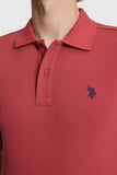 USPA Men Polo Shirt SCH Cherry VR0223 USPOM336 US Polo Assn.