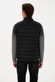 USPA Men Jacket Vest S/L Duck Feather Black VR046 USPJK164 US POLO ASSN.