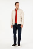 USPA Men Jacket Quilted F/S Stone VR049 USPJK157 US POLO ASSN.