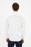 US Polo Assn. Men Shirt Slim Full Sleeve White VR013 USPSH330 USPA