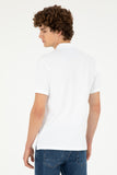 USPA Polo Shirt Men White VR013 USPOM259 USPA LOGO US POLO ASSN.