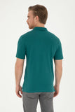 USPA Polo Shirt Men Dark Green VR101 USPOM258 USPA LOGO US POLO ASSN.