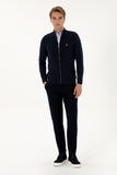 USPA Men Cardigan Zipper Navy VR033 USPCN087 US POLO ASSN.