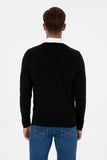 USPA Men Jumper V/Neck Black VR046 USPJR385 US POLO ASSN.