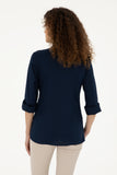 USPA Shirt Women Navy VR033 USSHW041 Slim US Polo Assn.