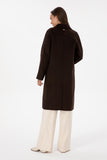 USPA Women Wool Coat F/S Dark Brown VR084 USPJK177 US POLO ASSN.