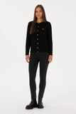 USPA Women Cardigan Buttons Black VR046 USPCN086 US POLO ASSN.
