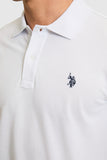 USPA Men Polo Shirt SCH White VR013 USPOM345 US Polo Assn.