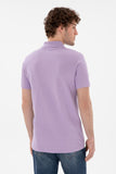 USPA Polo Shirt Men Lilac VR034  USPOM297 Single Color Horse US Polo Assn.