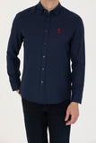 US Polo Assn. Men Shirt Slim Full Sleeve Navy VR033 USPSH321 USPA