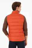 USPA Men Vest Quilted S/L Orange VR031 USPJK156 US POLO ASSN.