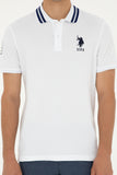 USPA Men Polo Shirt USPA Big Logo White VR013 USPOM269 US POLO ASSN.